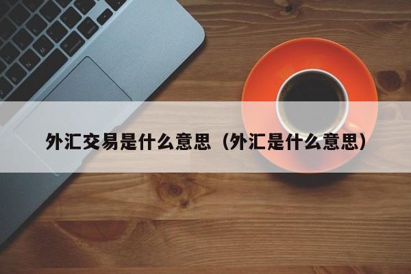 外汇交易是什么意思（外汇是什么意思）