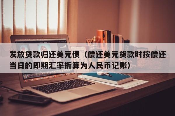 发放贷款归还美元债（偿还美元货款时按偿还当日的即期汇率折算为人民币记账）